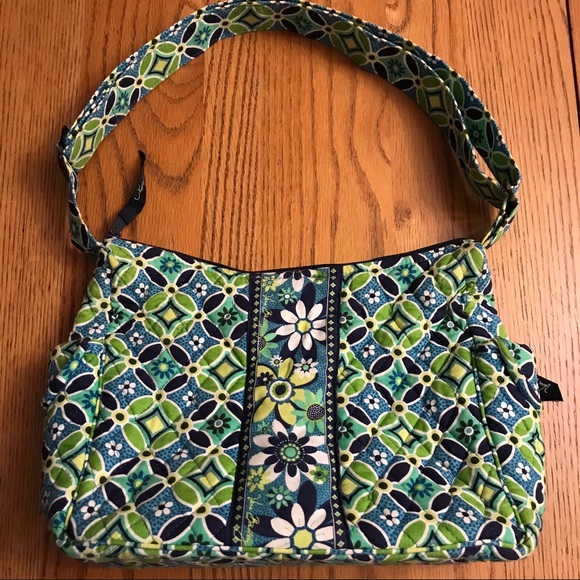 Vera Bradley Handbags - Vera Bradley Retired Daisy Daisy Blue Tote Bag
